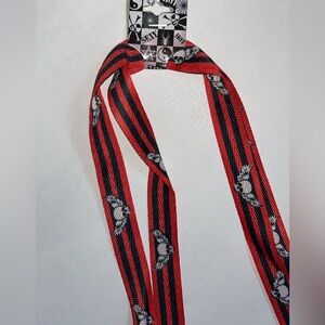 Red and Black Skull Print Shoelaces